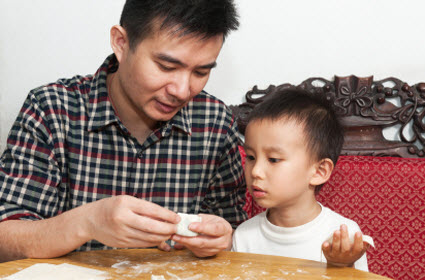 Making dumplings