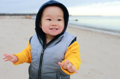 Boy on beach