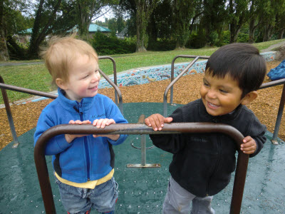 Boys on playground