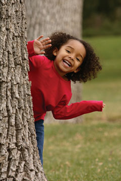 girl in tree