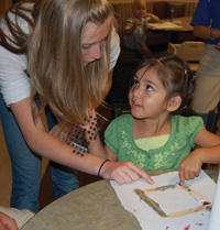 Marlena volunteering with TIPS