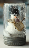 Homemade snow globe by One Spring Day