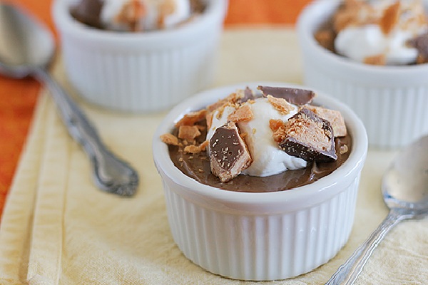 Candy bar pudding