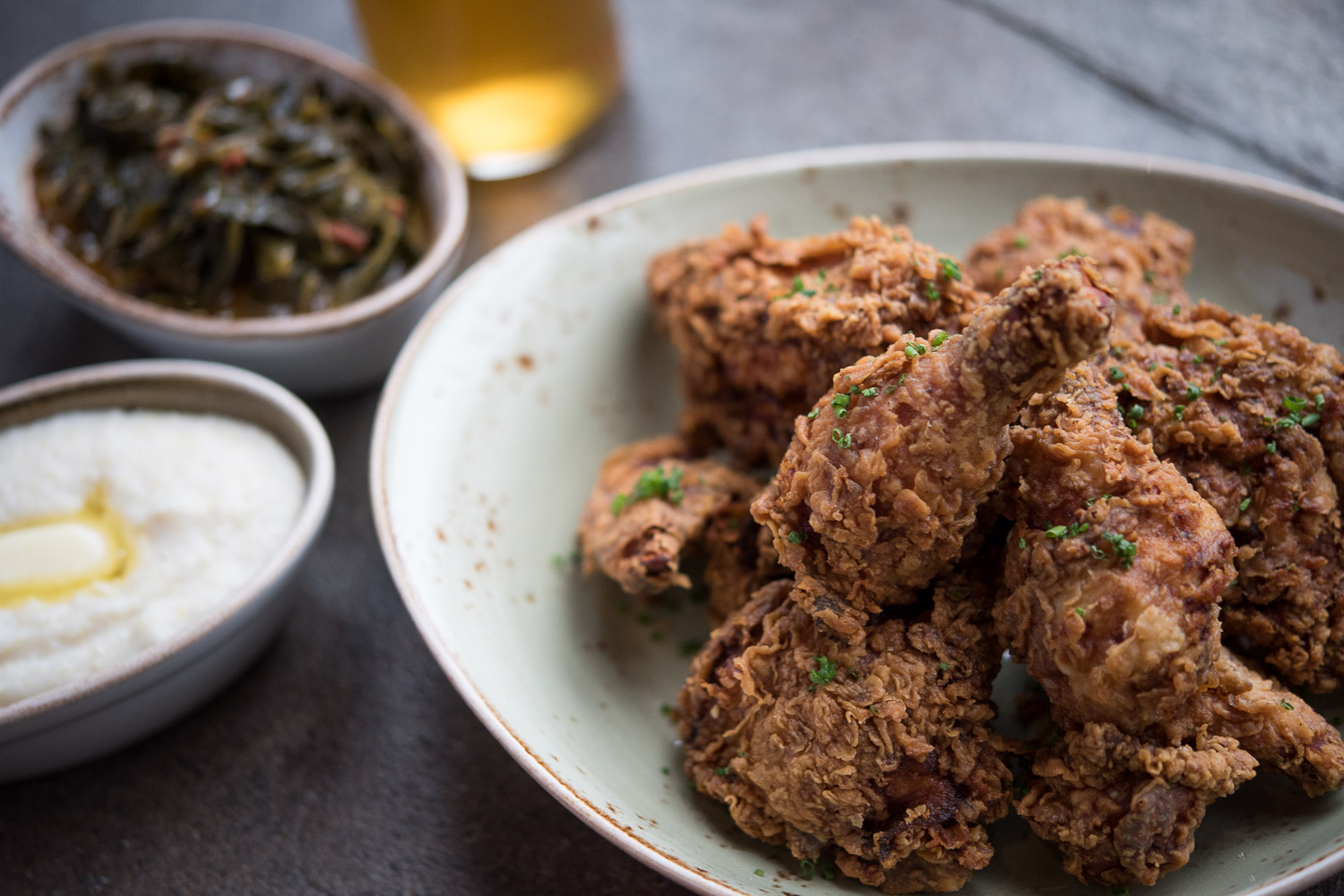 Fried chicken at Bramling Cross