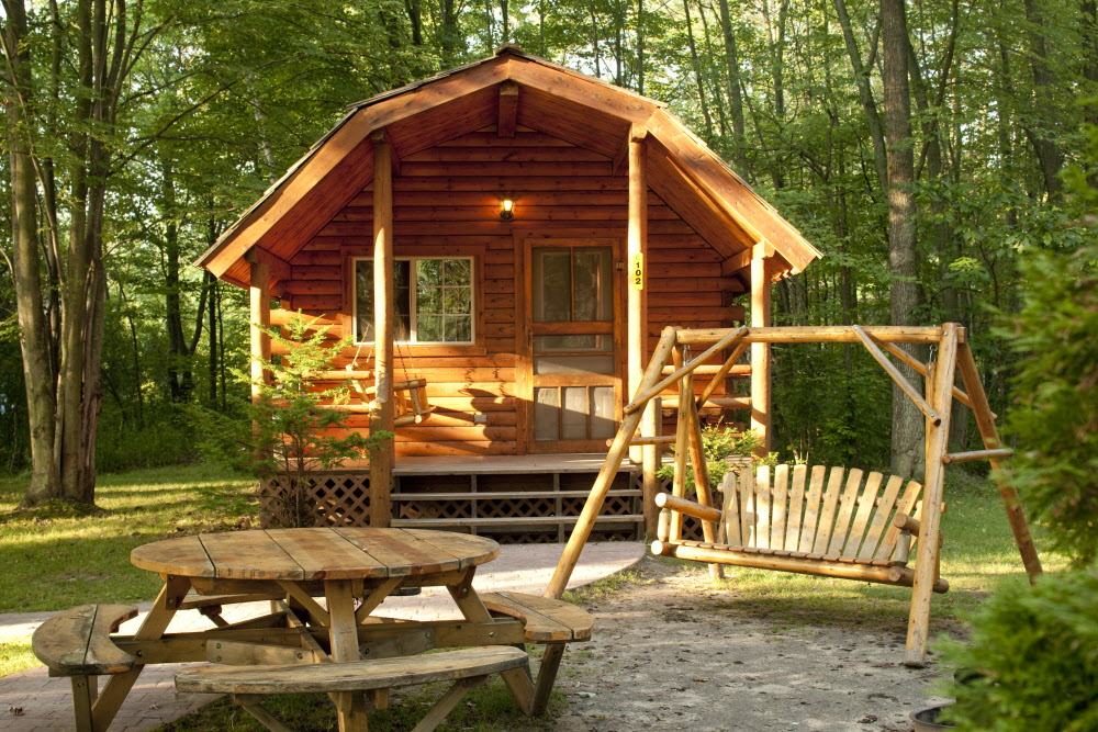 Camping cabins at KOA. Photo credit: Jeff Dow