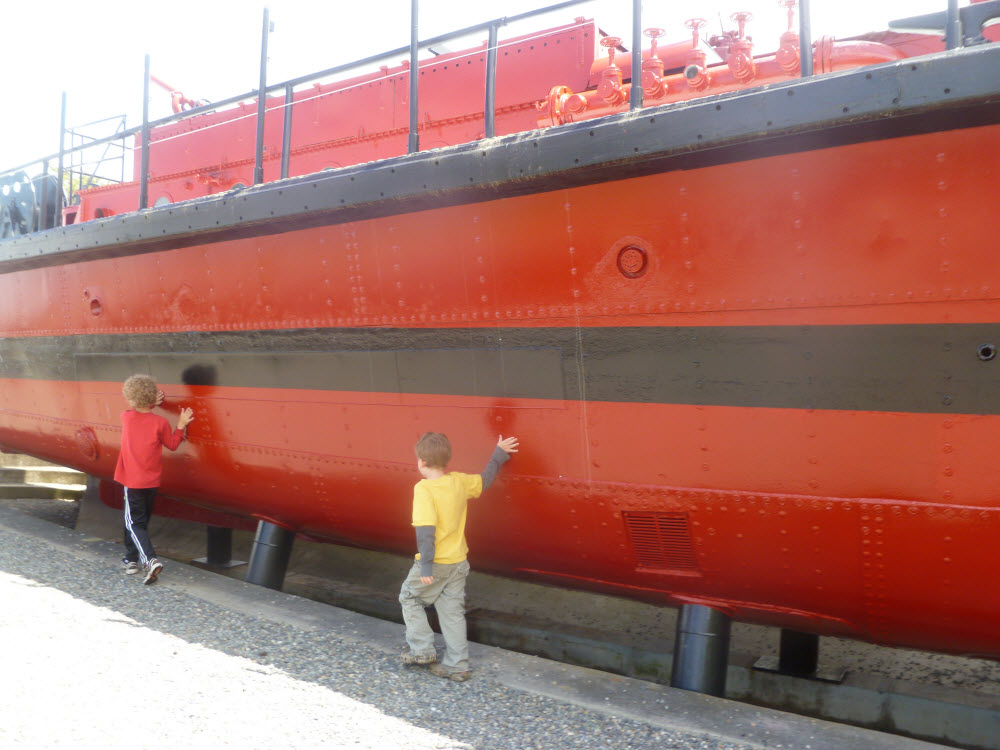 Fire boat on Ruston Way. Photo credit: Maegen Blue