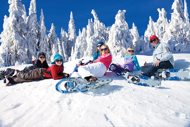 Snowshoeing