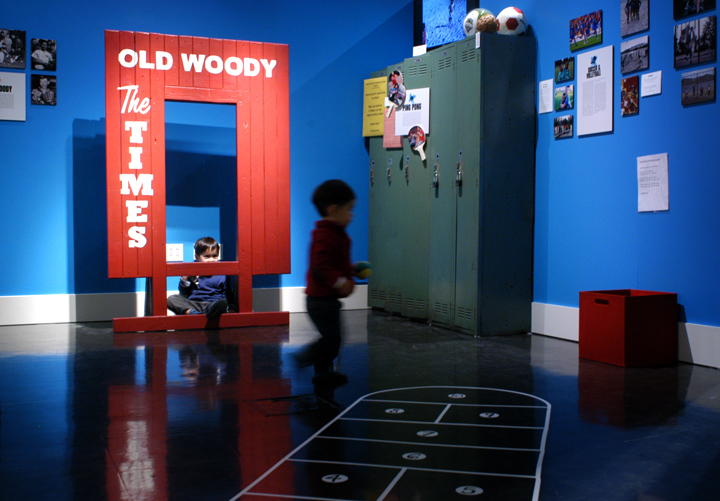 2. A pitching game in the “Who’s Got Game?” exhibit at the Wing Luke Museum of the Asian Pacific American Experience. Photo: JiaYing Grygiel