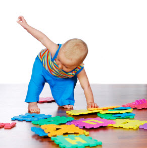 10 month old baby learning to walk