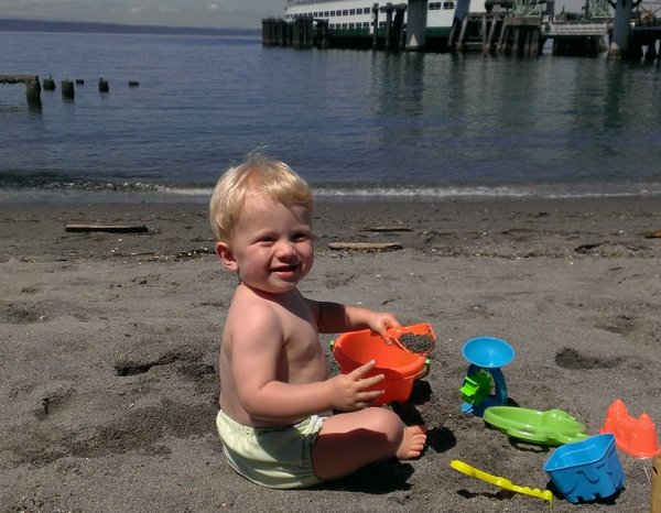 Beach play