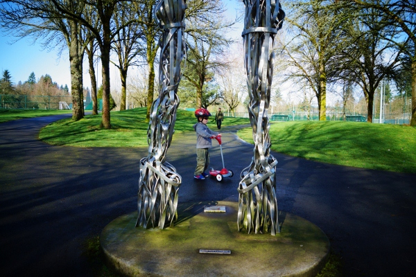 Grass Lawn Park Bike Path in Redmond - photo by Allison Holm