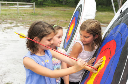 Summer camp archery