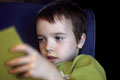 Little boy reading