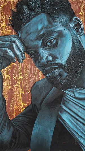 Ryan-Coogler-artwork-by-Alfred-Conteh-Men-of-Change-exhibit-WSHM