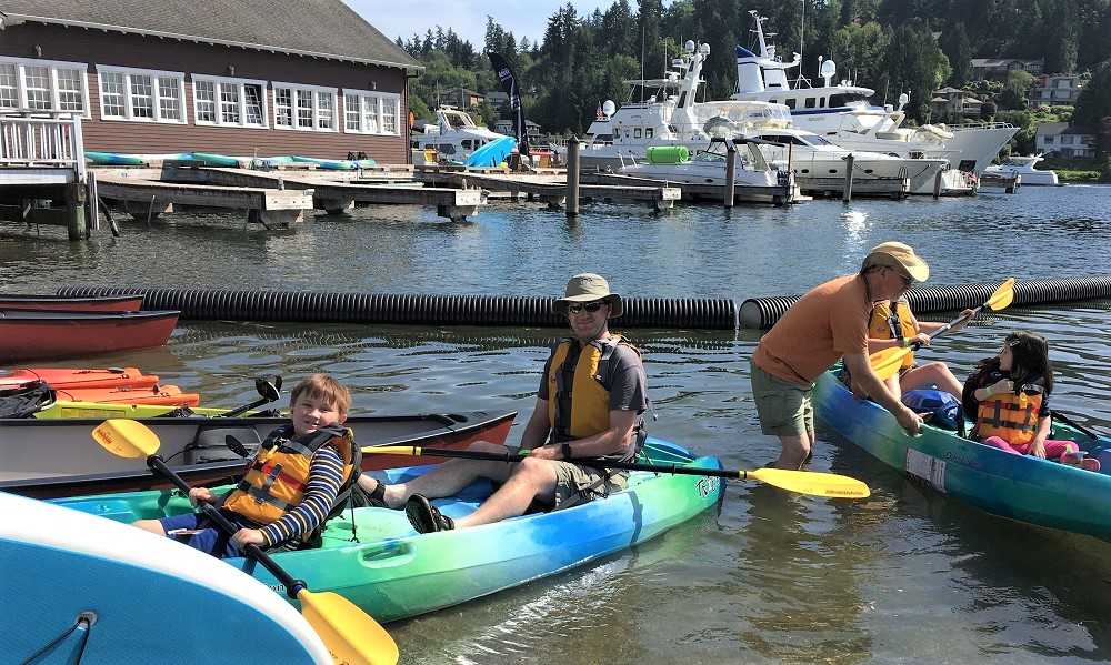 New-REI-boathouses-Bellevue-family-fun-with-kids-boating-water-Lake-Washington