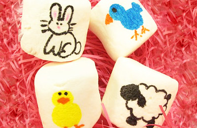 Artistic marshmallows