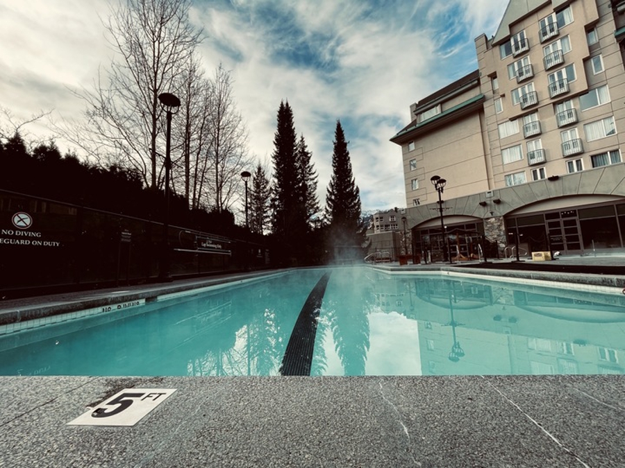 the Fairmont pool