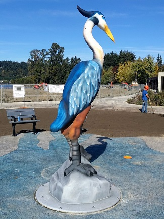 heron at lake sammamish state park