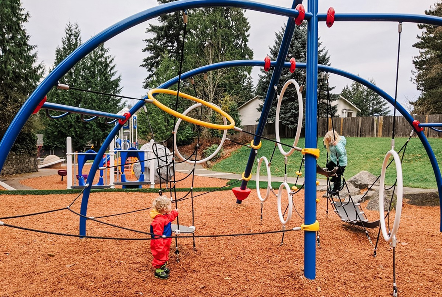 rope climber at the playground