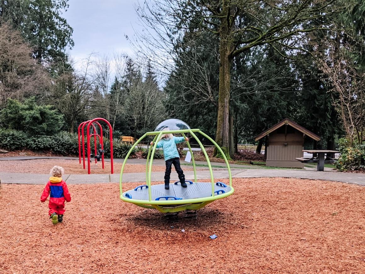 North Kirkland Community Center new playground bouncer