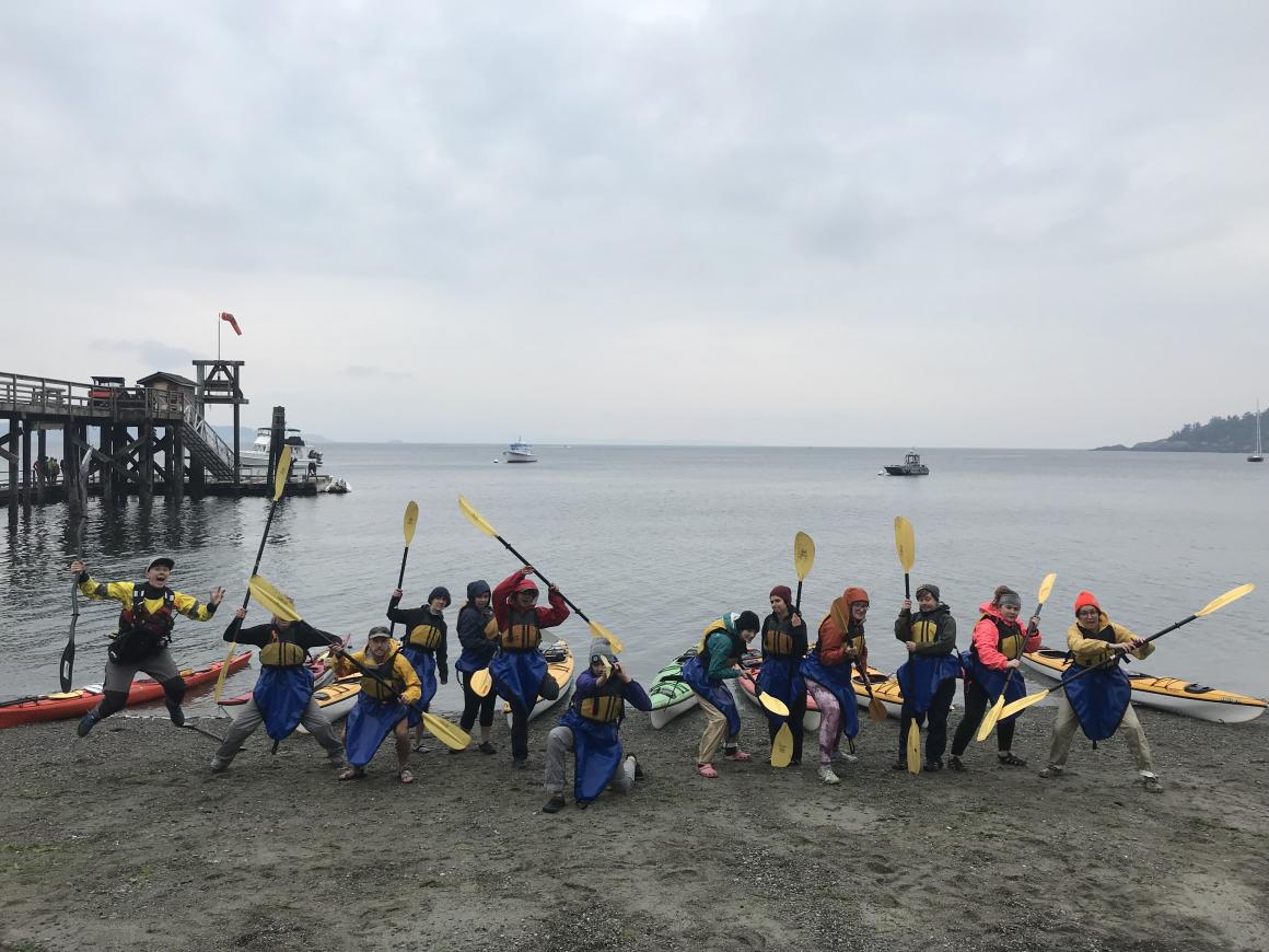 OUT There Adventures group kayaking