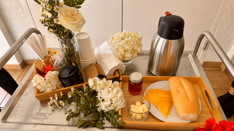 complimentary breakfast bread at Hyatt Regency Grand Reserve Puerto Rico