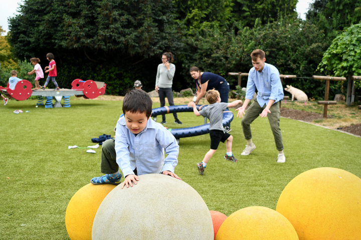 Children’s PlayGraden climbing spheres credit JiaYing Grygiel