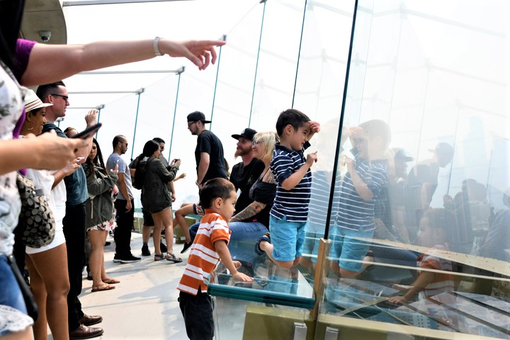 View from new Space Needle glass decks