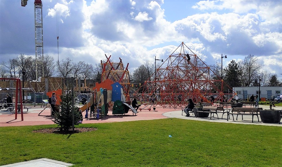 Sunset Neighborhood Park in Renton new playground for Seattle area kids and families destination for risky play