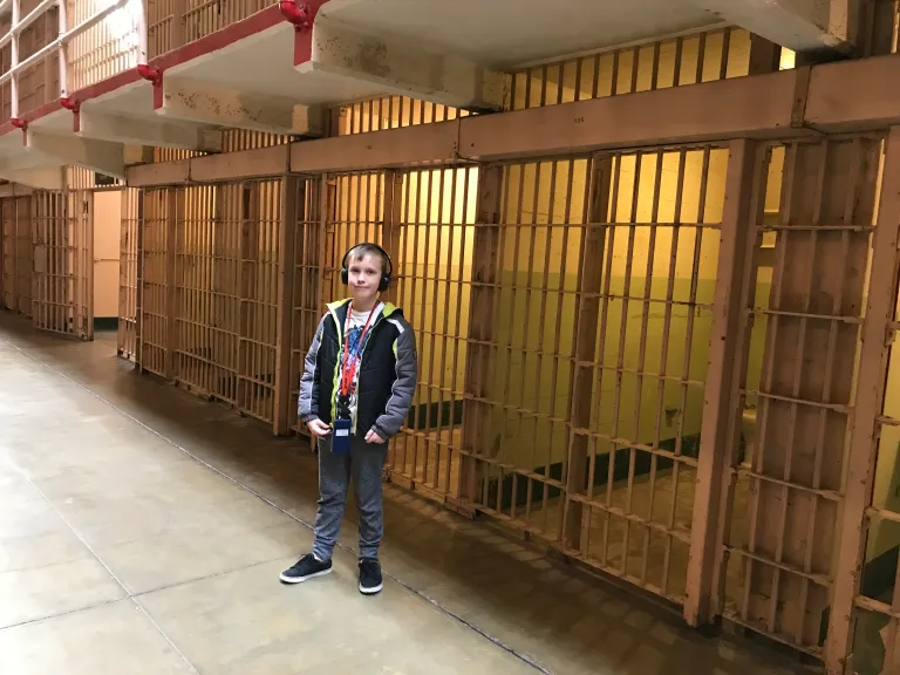 taking a tour of Alcatraz