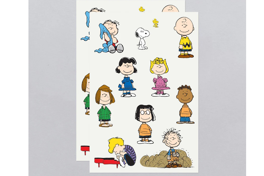 Peanuts tattoo sheets make a great holiday gift for kids