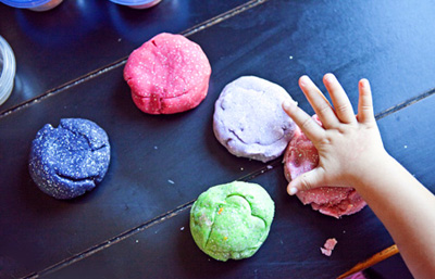 glitter dough