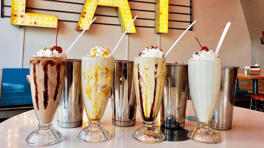 milkshakes at Shake Shake Shake in Tacoma