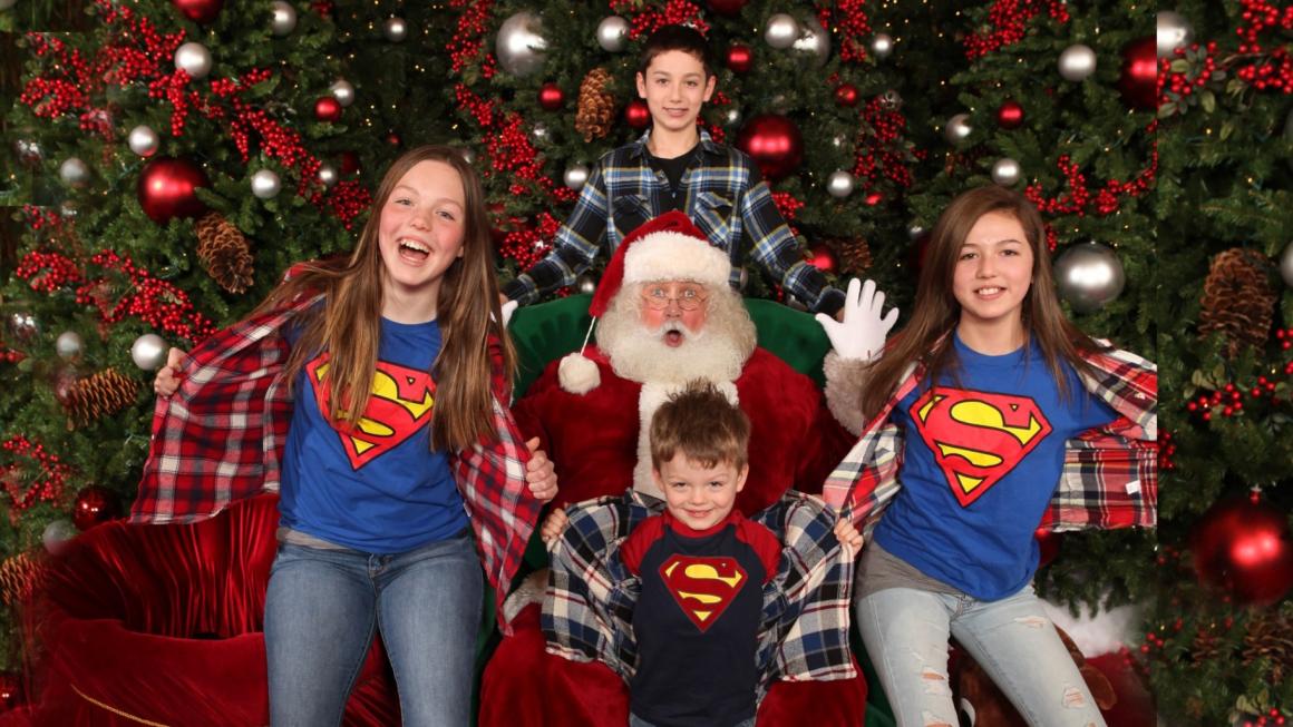 Santa photo at the North Pole at the Fair