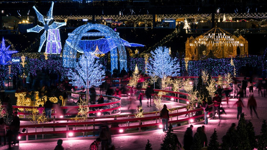 Enchant ice skating trail, a seasonal holiday attraction for Seattle families