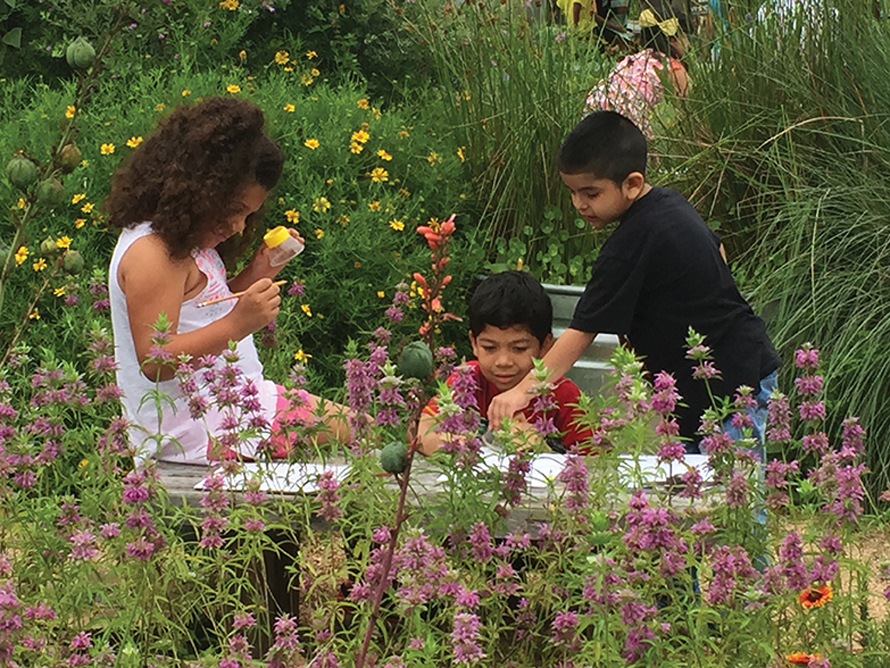 kids in the garden