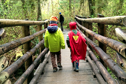 Hiking at Wallace Falls