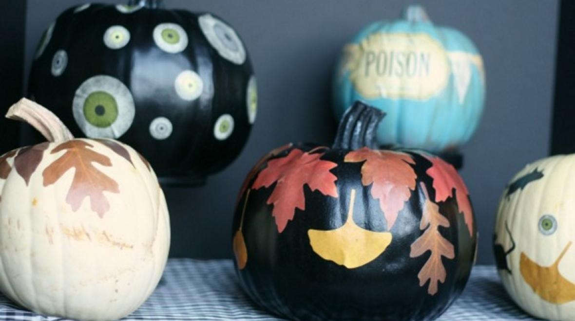 Decoupage pumpkins