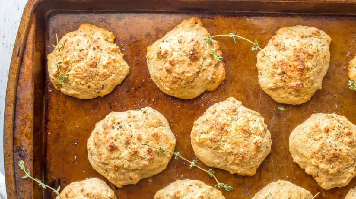 Parmesan Herb Drop Biscuits